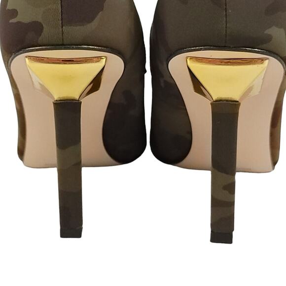 Good American Kickstand Bootie Camo Neoprene High Heeled Ankle Boot - Picture 8 of 11